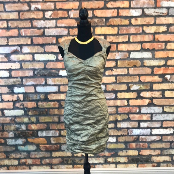 Etcetera Dresses & Skirts - Etcetera Taupe Crinkle Dress